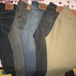 Levis 501 Jeans 5 Pair Bundle
